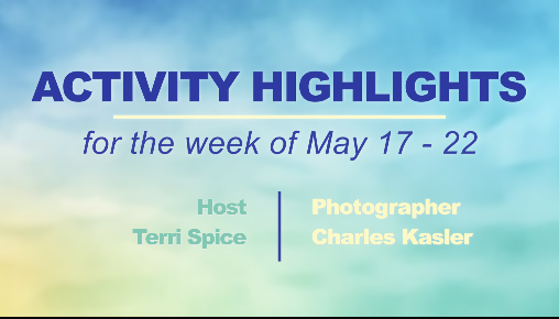 Thumbnail image for Activity Highlights May 17 - 22